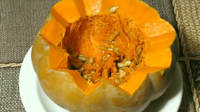 Фаршированная тыква с мясом и картошкой в духовке