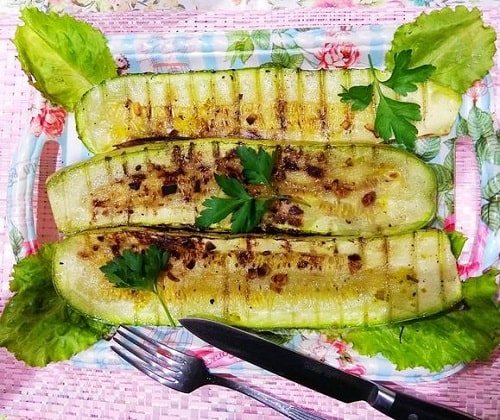 кабачки на мангале на решетке