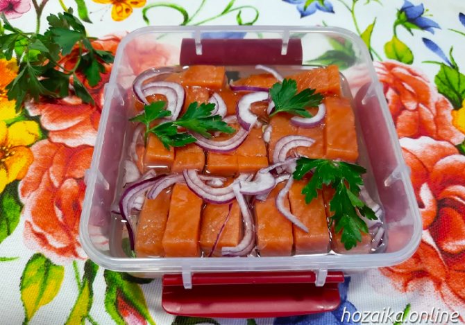 кета соленая в масле