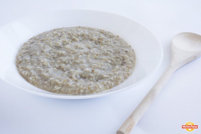 Приготовление каши из резаного овса