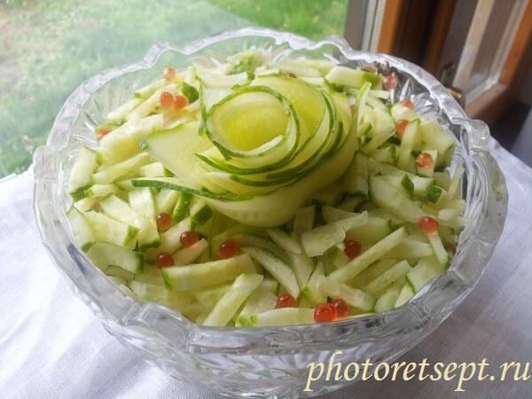 салат восторг с курицей корейской морковью