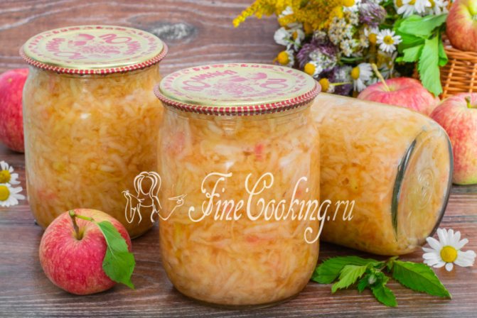 Яблочная начинка на зиму